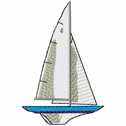 Boats Embroidery Design 6 Boats Embroidery Design 6